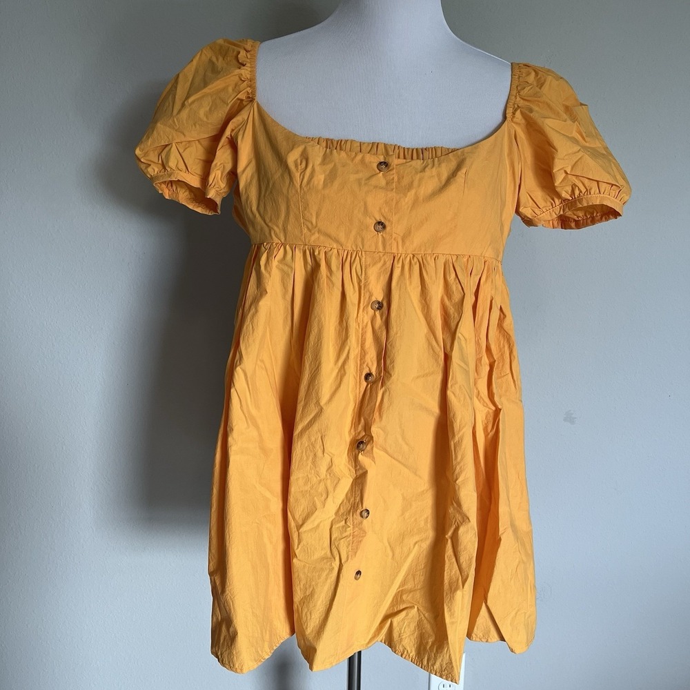 Ciao Lucia Diana Babydoll Dress Tangerine Size XS European Summer Coquette